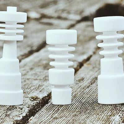 White ceramic dab nails