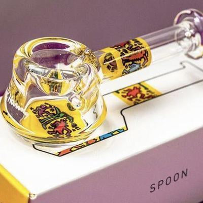 K. Haring Glass Spoon