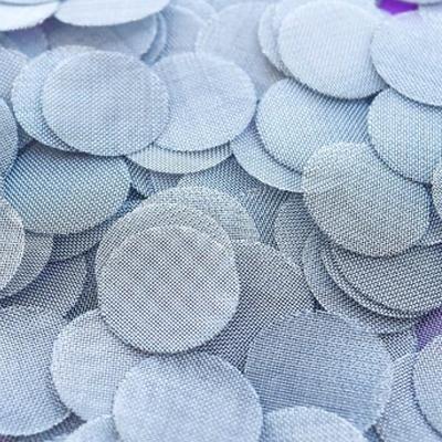 Pile of metal pipe screens