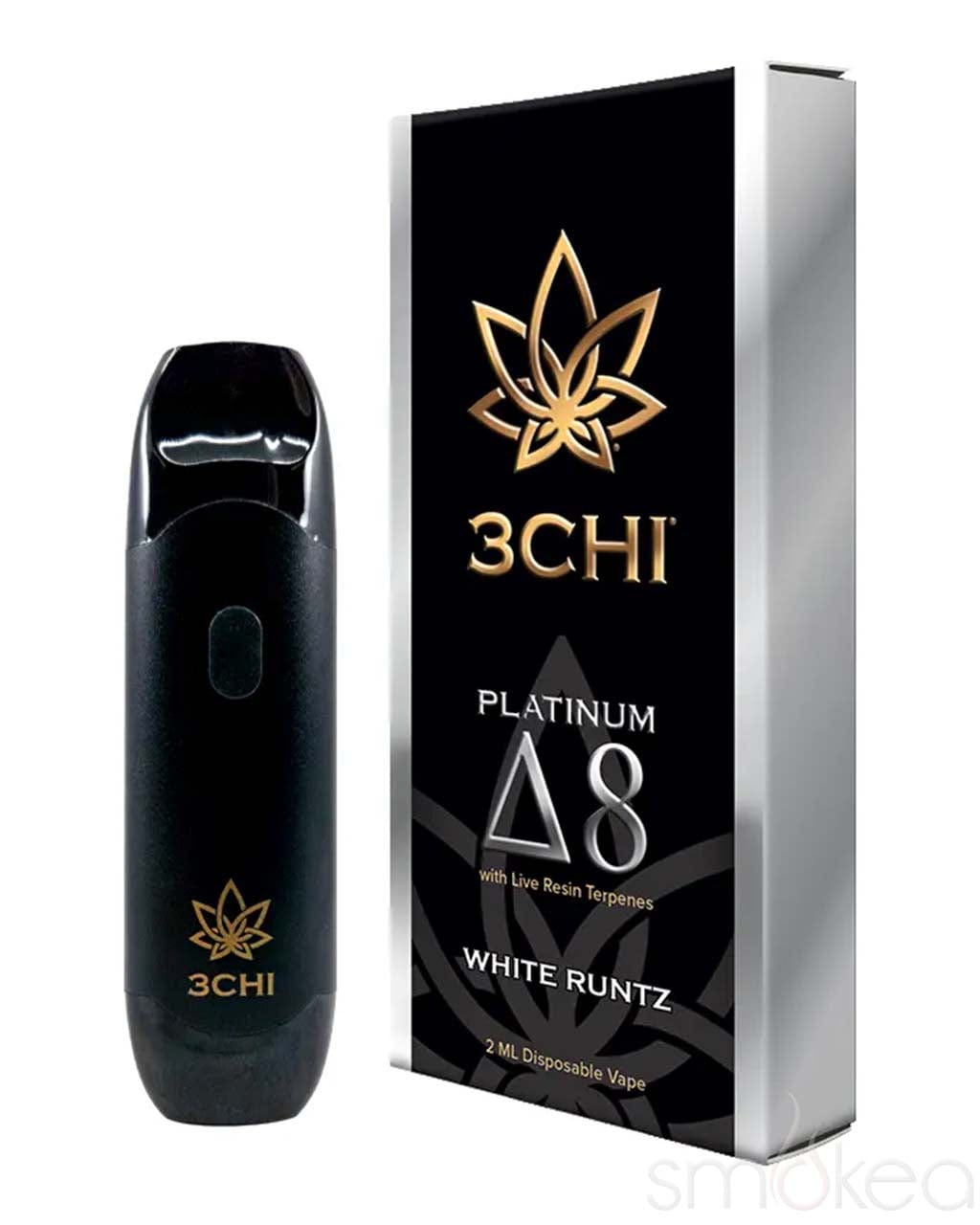 3CHI 2ml Platinum Delta 8 Disposable Vape - White Runtz