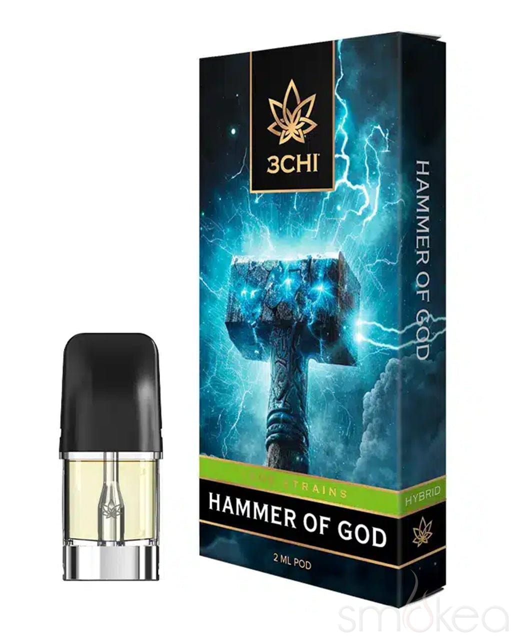 3CHI 2ml True Strains Vape Pod - Hammer of God