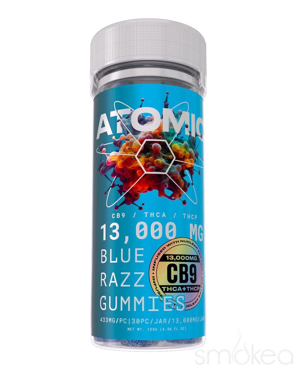 Atomic Delta 13,000mg Atomic Bomb Gummies - Blue Razz