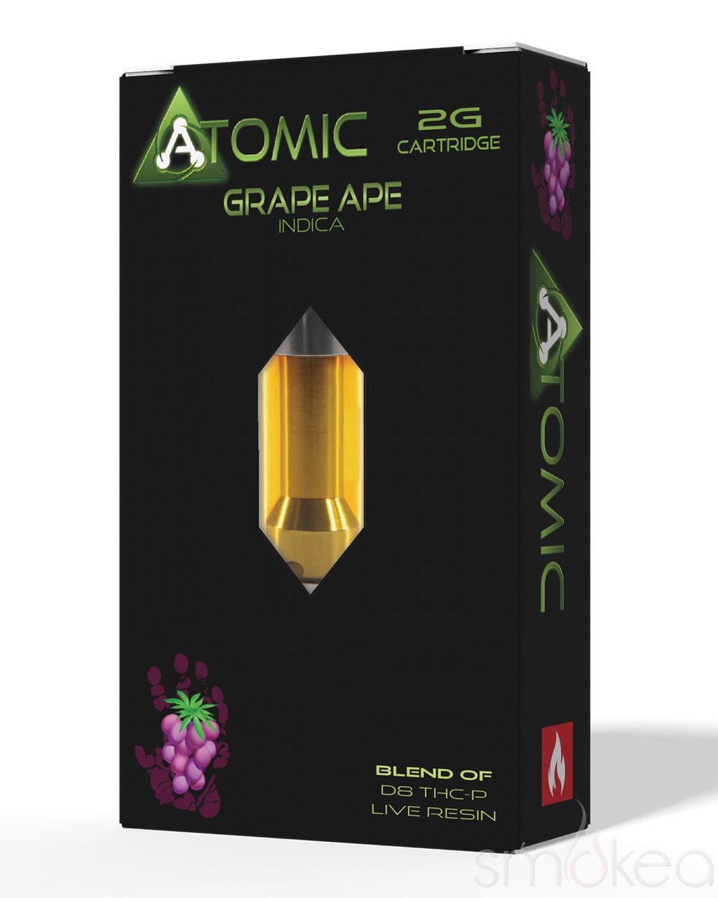 Atomic Delta 2g Delta 8 + THCP Live Resin Cartridge - Grape Ape