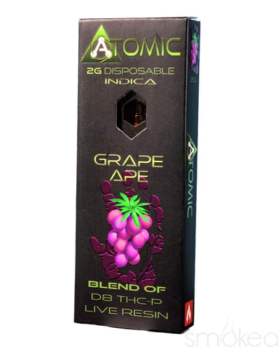 Atomic Delta 2g Delta 8 + THCP Live Resin Vape - Grape Ape