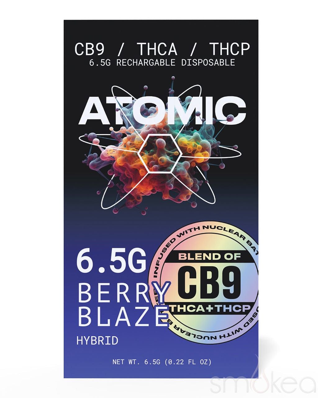 Atomic Delta 6.5g CB9 + THCA + THCP Vape - Berry Blaze