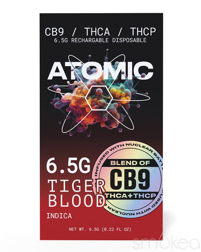 Atomic Delta 6.5g CB9 + THCA + THCP Vape - Tiger Blood