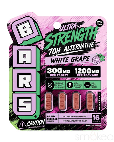 TRE House Bars Ultra Strength Mitraxidine Tablets - White Grape