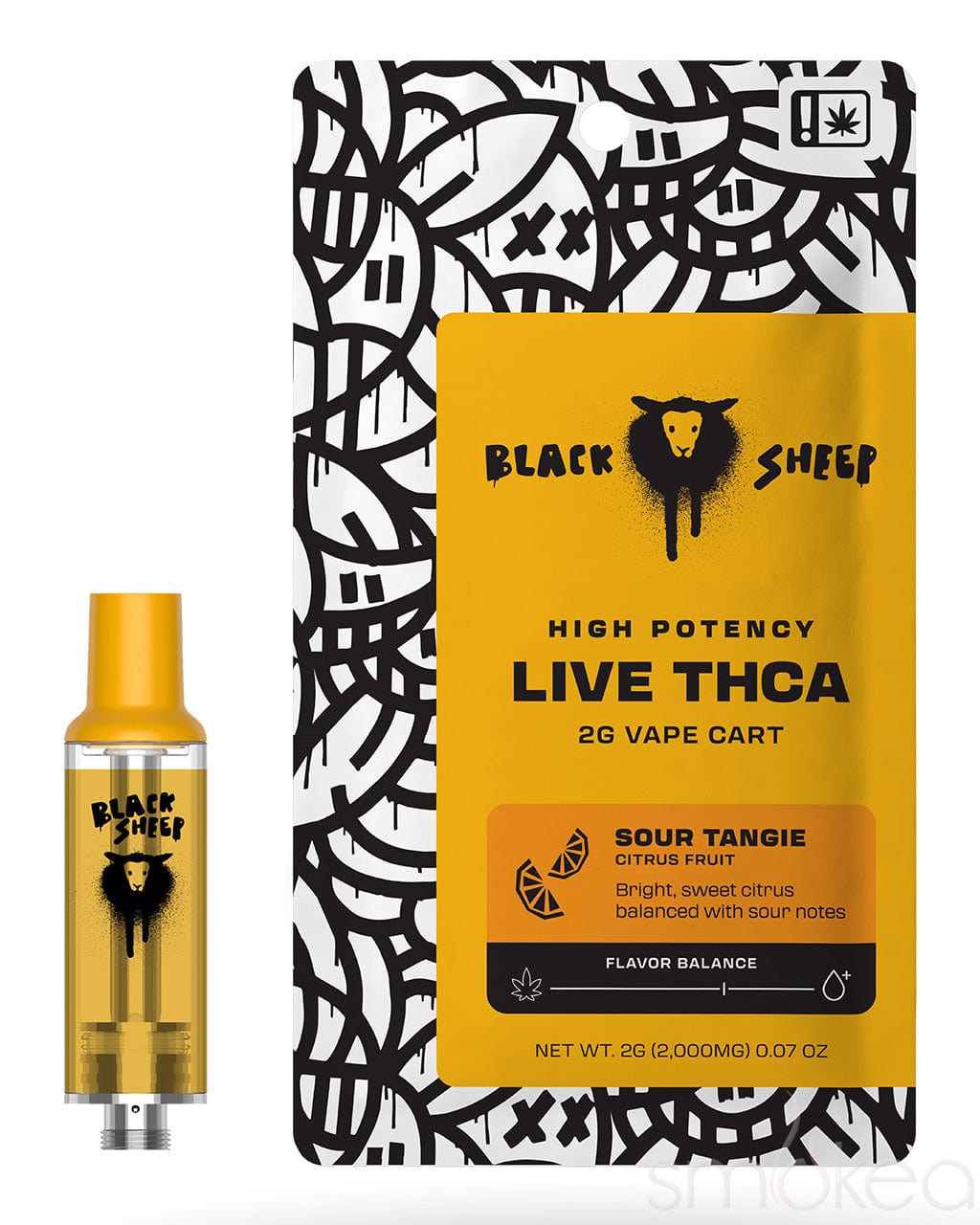 Black Sheep THCA Quad Blend Cartridge - Sour Tangie