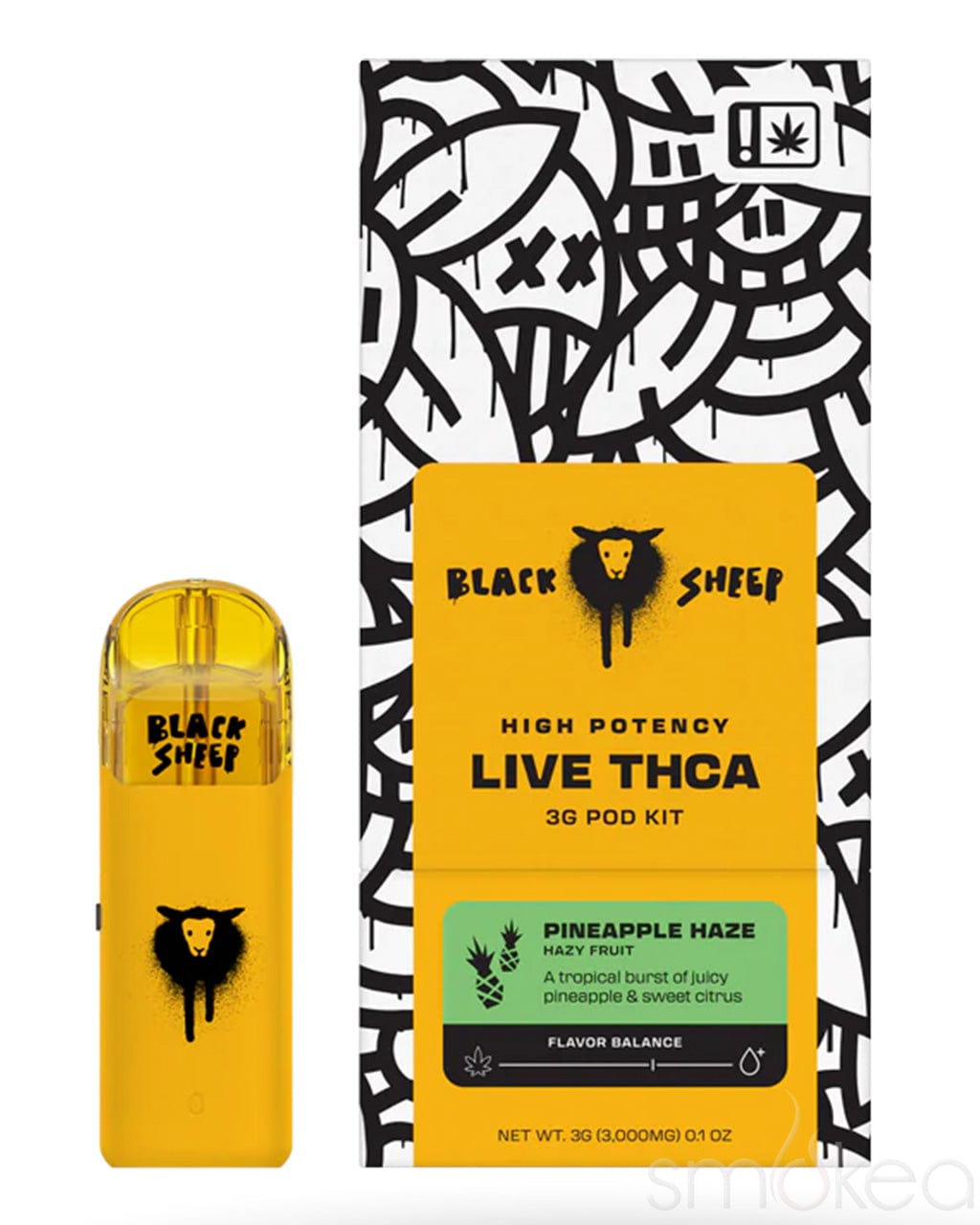 Black Sheep THCA Quad Blend Pod Kit - Pineapple Haze