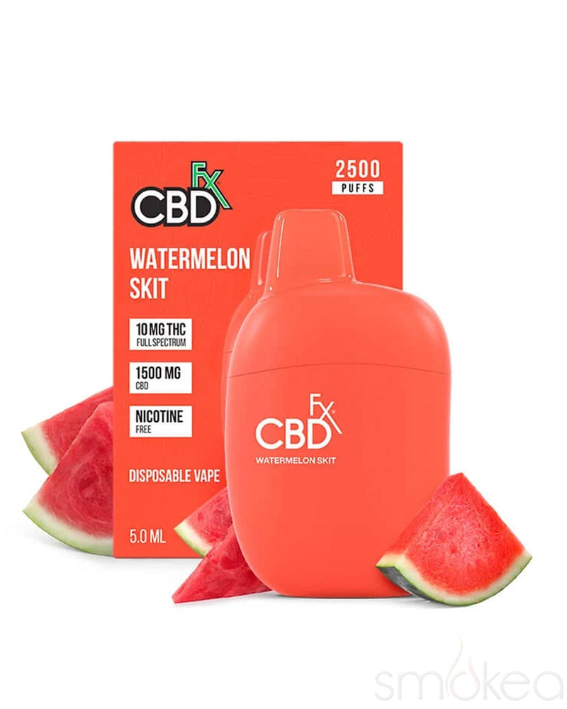 CBDfx 1500mg CBD + 10mg THC Disposable Vape Pen - Watermelon Skit CBDfx 1500mg CBD + 10mg THC Disposable Vape Pen - Watermelon Skit