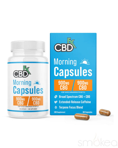 CBDfx CBD + CBG Morning Capsules