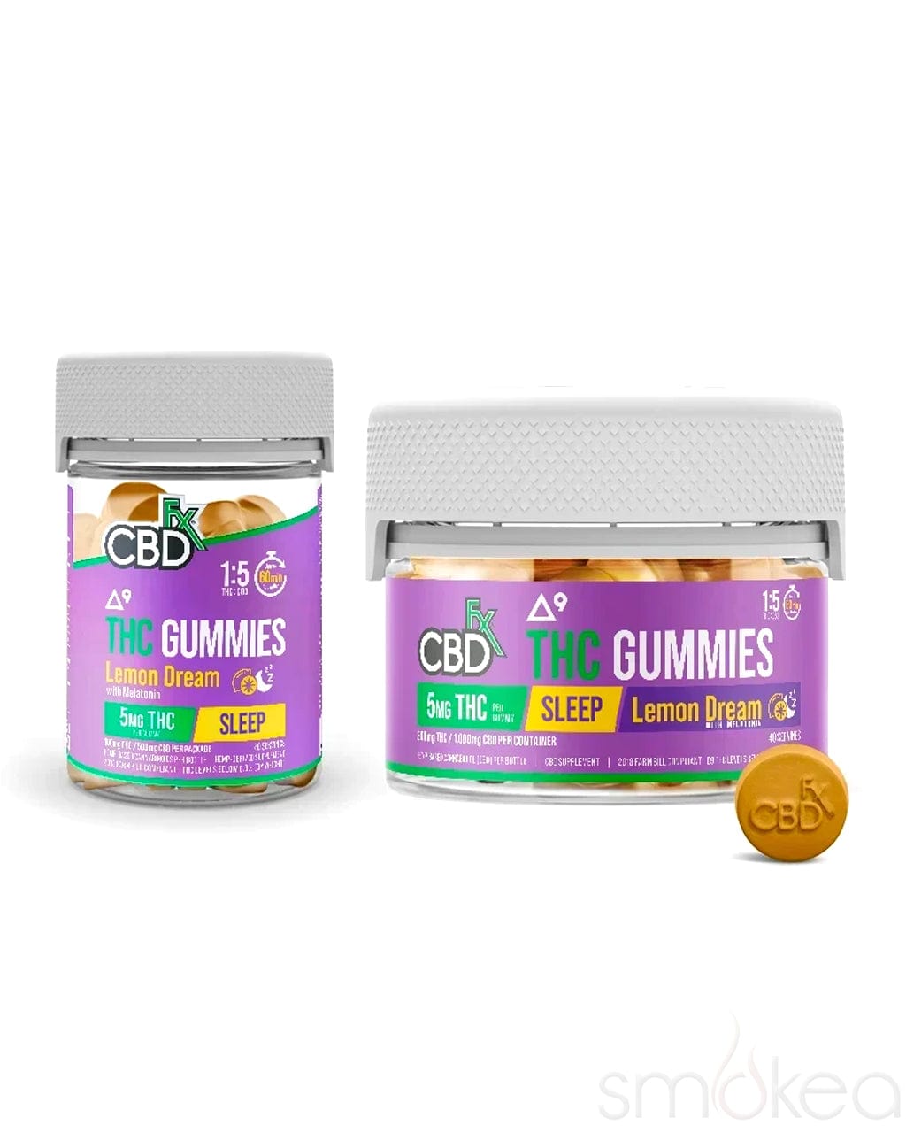 CBDfx Delta 9 THC + CBD Gummies - Lemon Dream