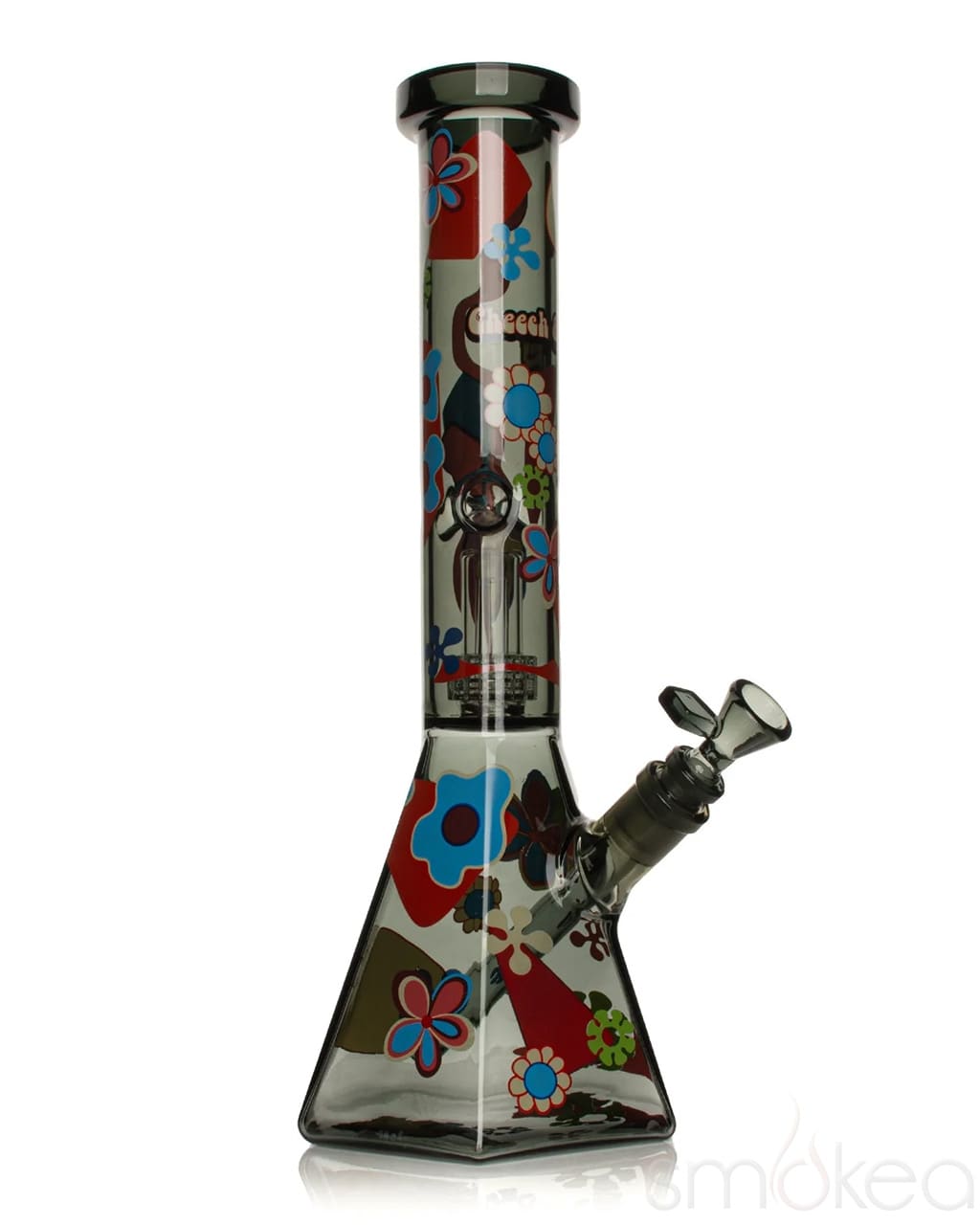 Cheech & Chong 15" Power to the Flower Dual Chamber Hex Beaker Bong Smoke