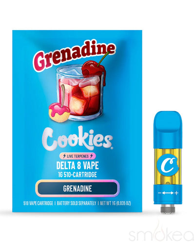Cookies 1g Delta 8 Vape Cartridge w/ Live Terpenes - Grenadine
