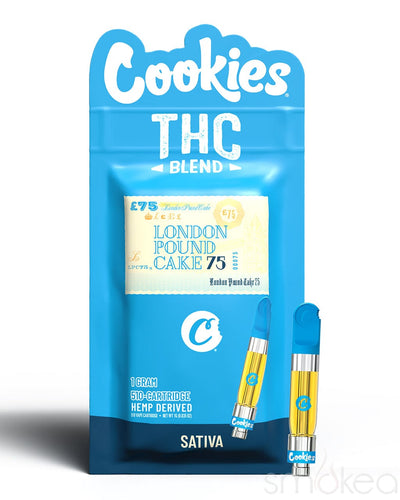 Cookies 1g THC Blend Vape Cartridge - London Pound Cake