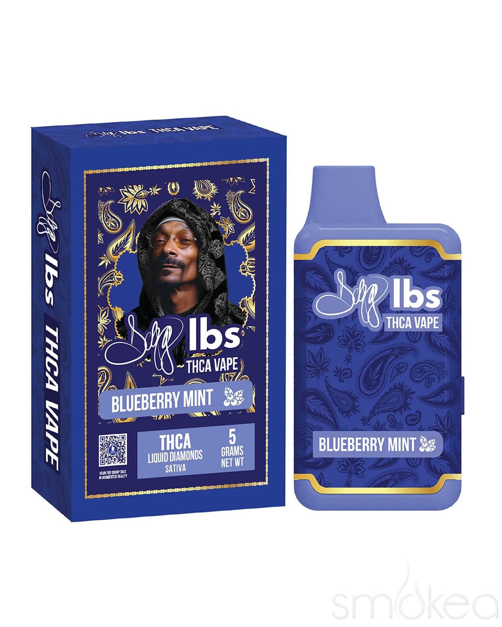 Dogg lbs 5g THCA Liquid Diamonds Vape - Blueberry Mint