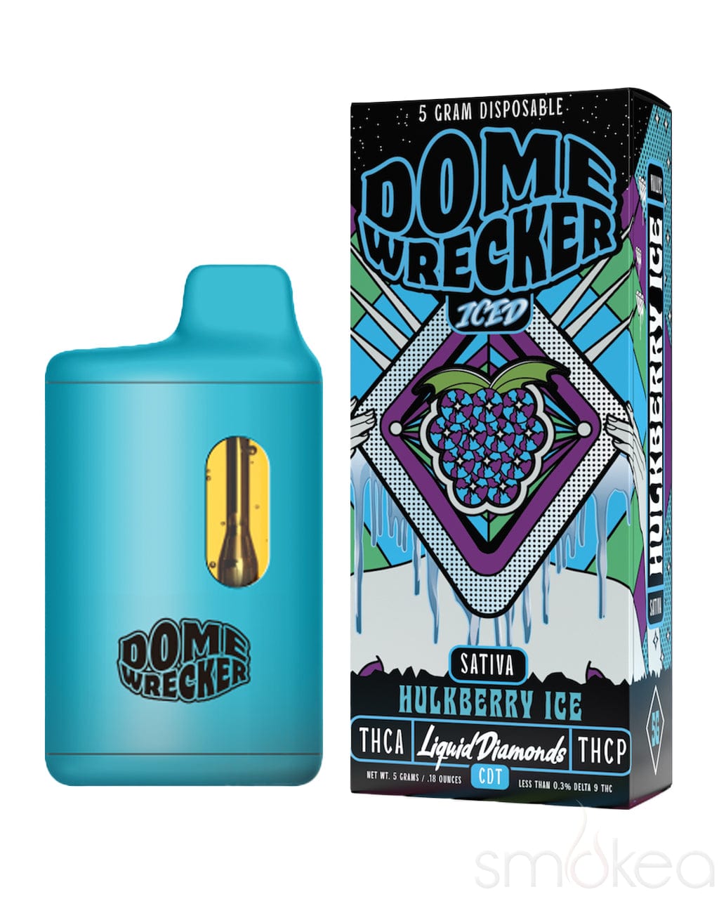 Dome Wrecker 5g Liquid Diamonds Blend Vape - Hulkberry Ice