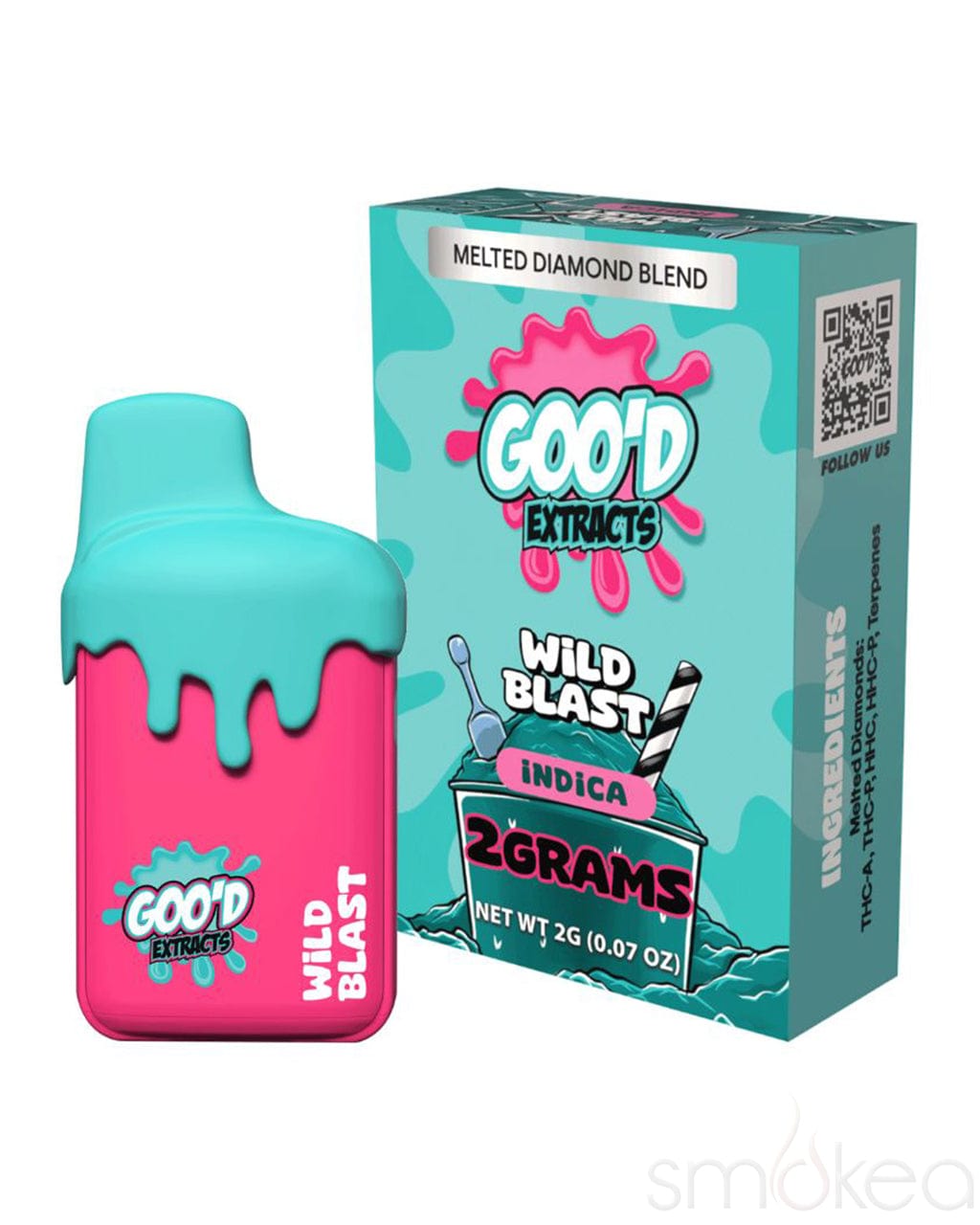 Goo'd 2g Drip THCA Melted Diamonds Blend Vape - Wild Blast