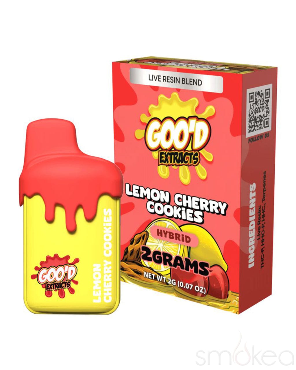 Goo'd 2g Drip THCP Live Resin Blend Vape - Lemon Cherry Cookies