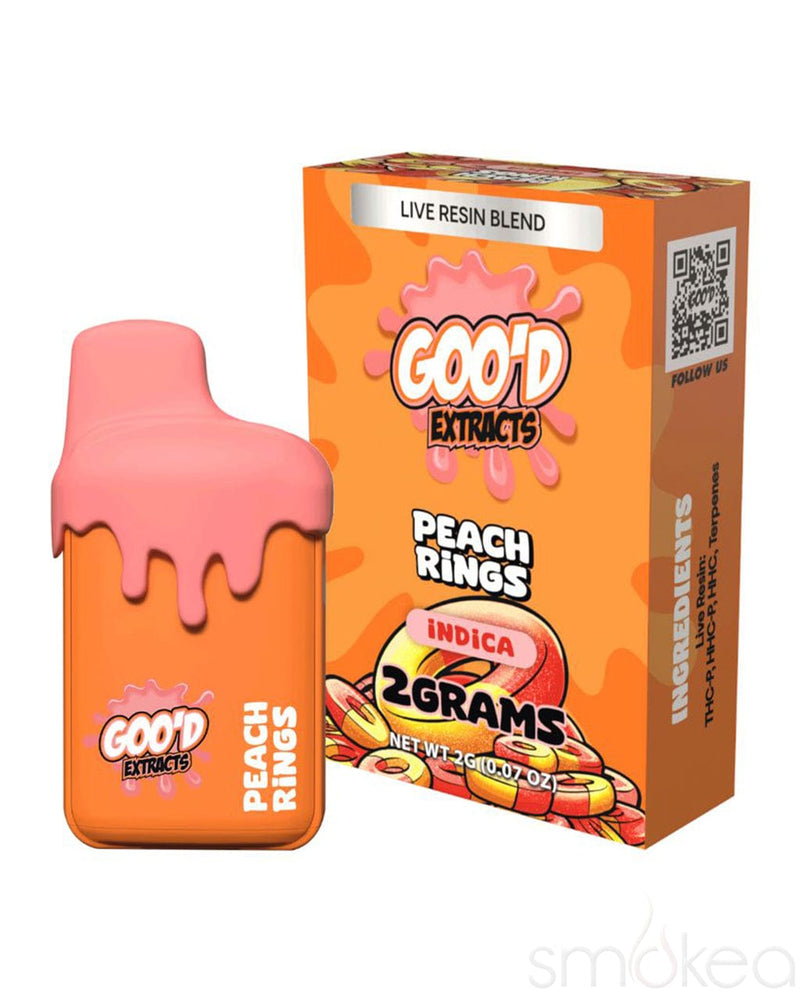 Goo'd 2g Drip THCP Live Resin Blend Vape - Peach Rings Goo'd 2g Drip THCP Live Resin Blend Vape - Peach Rings