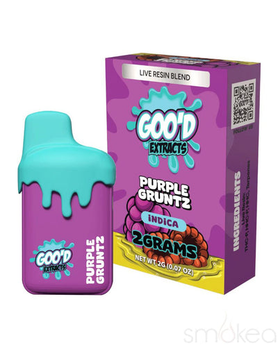 Goo'd 2g Drip THCP Live Resin Blend Vape - Purple Gruntz
