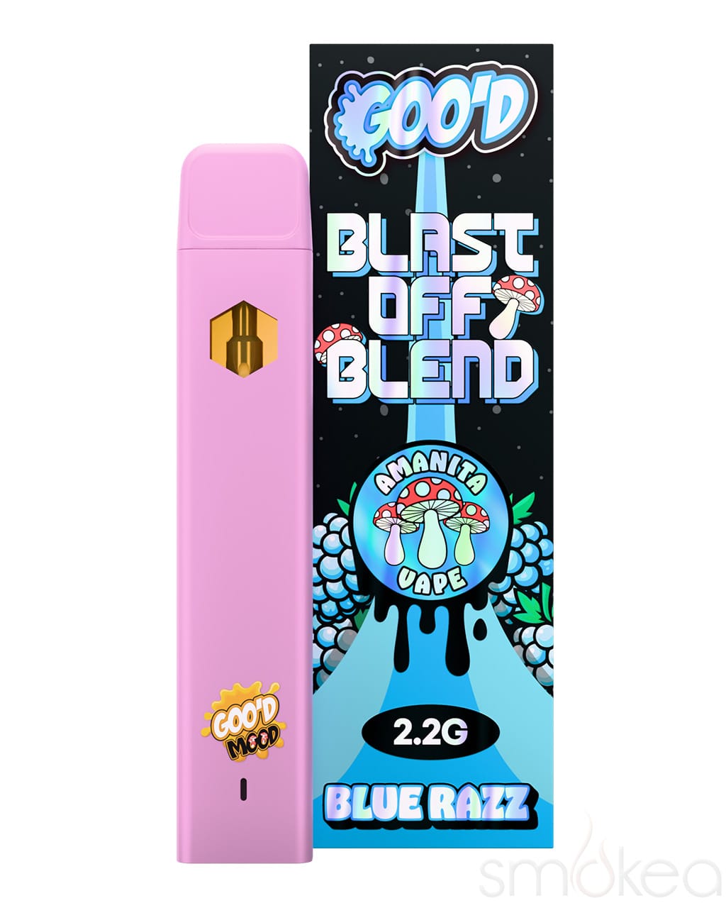 Goo'd Blast Off Blend Mushroom Vape - Blue Razz