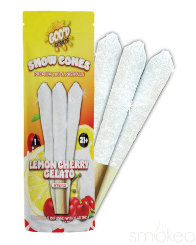 Goo'd THCA Snow Cones Pre-Rolls - Lemon Cherry Gelato