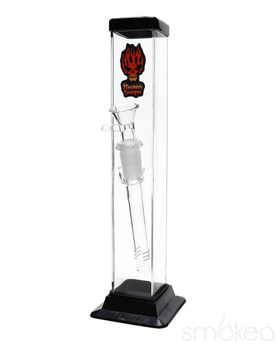 Headway Square Glass on Glass Straight Acrylic Bong 10"