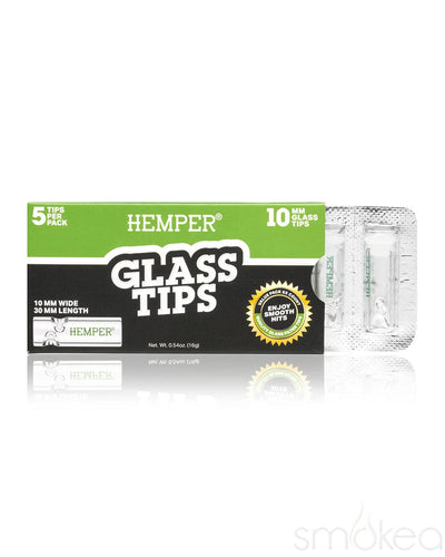 Hemper 10mm Glass Filter Tips (5-Pack)