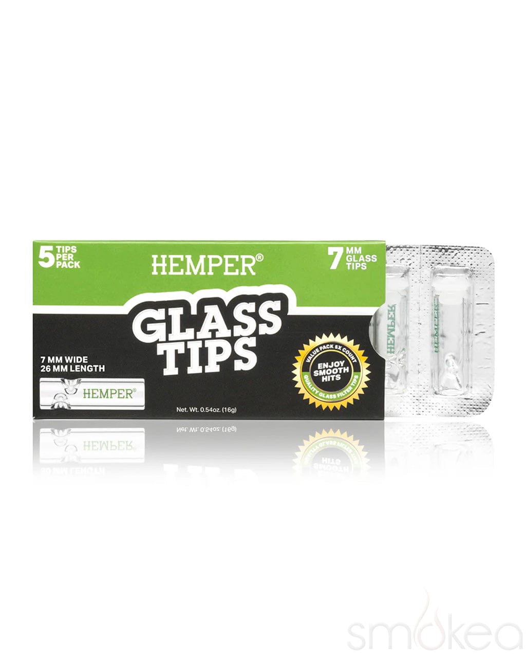 Hemper 7mm Glass Filter Tips (5-Pack)