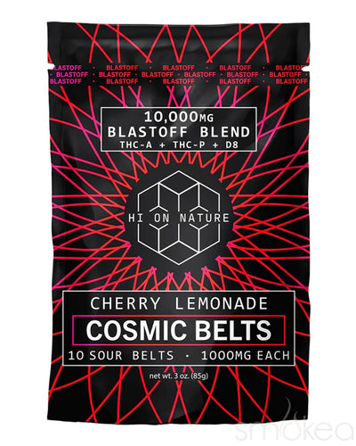 Hi On Nature 10000mg Blast Off Blend Cosmic Belts - Cherry Lemonade