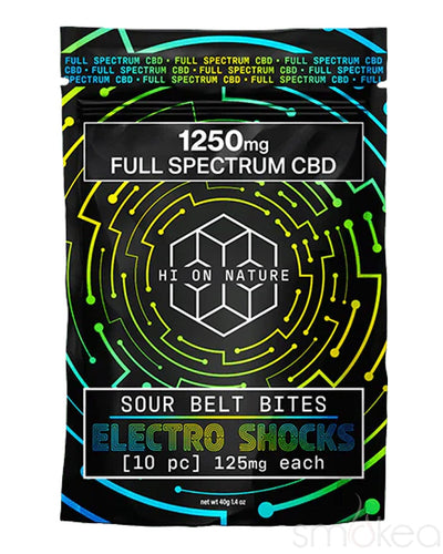 Hi On Nature 1250mg CBD Electro Shocks Sour Belts
