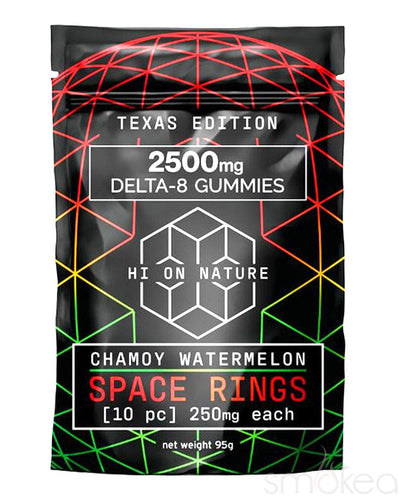 Hi On Nature 2500mg Delta 8 Space Rings Gummies - Chamoy Watermelon