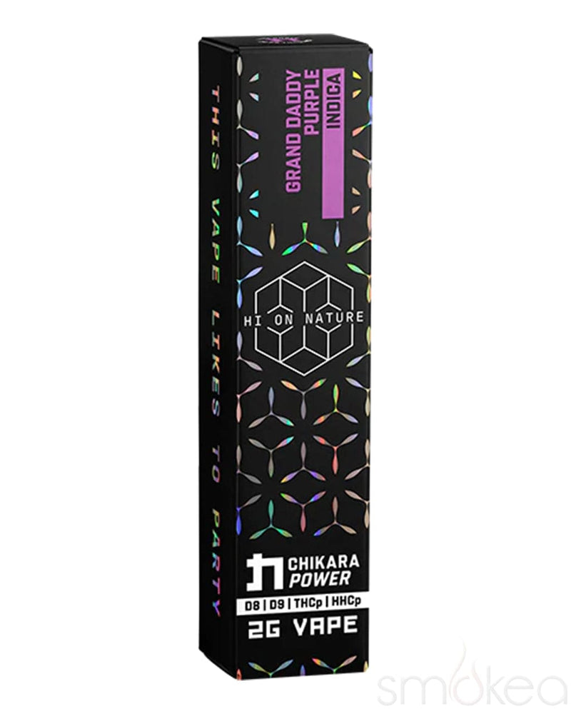 Hi On Nature 2g THCP + HHCP Chikara Power Vape - Grand Daddy Purple Hi On Nature 2g THCP + HHCP Chikara Power Vape - Grand Daddy Purple