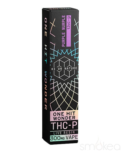Hi On Nature One Hit Wonder THCP Live Resin Vape - Purple Nurple