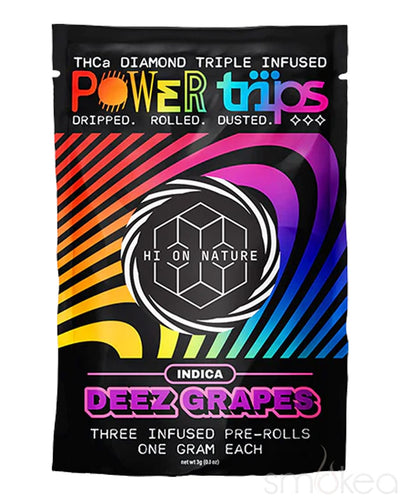Hi On Nature THCA Diamond Power Trips Pre-Rolls - Deez Grapes