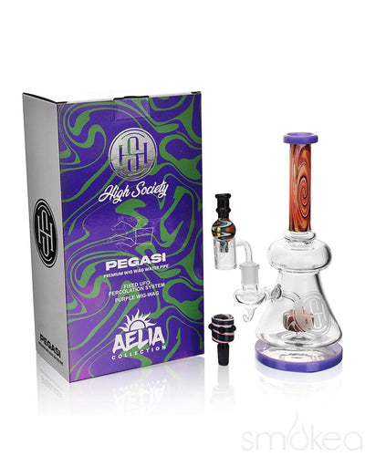 High Society Pegasi Hybrid Water Pipe Slime Purple