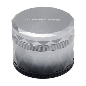 Human Grade 2.5" Gradient Diamond-Cut Grinder Black and White