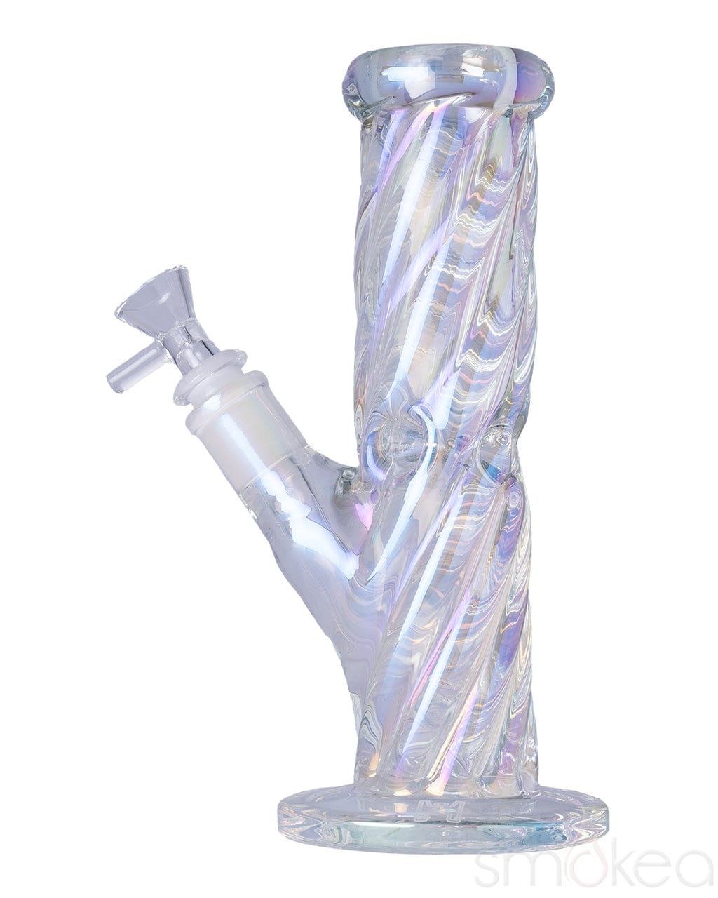 Human Grade 9" Twisted Iridescent Tube Bong