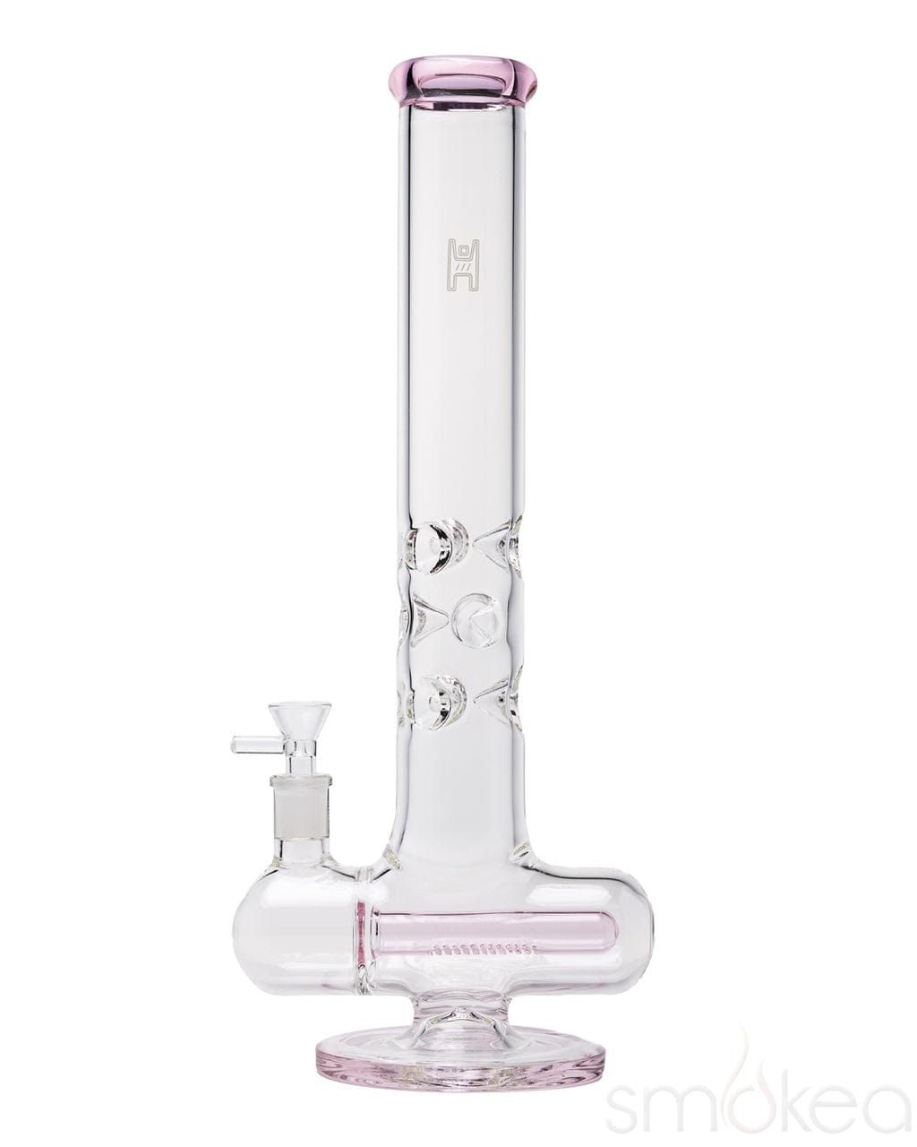 Human Grade Inline Tube Triple Ice Catch Bong