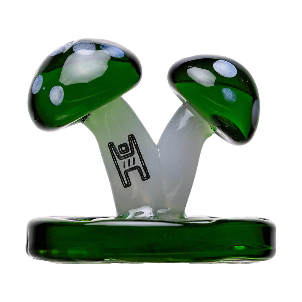 Human Grade Twin Mushroom Carb Cap Green (Green Base)