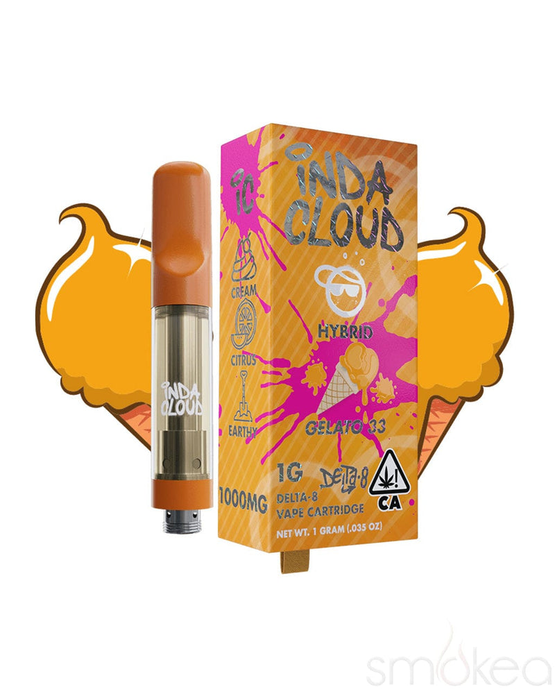 Indacloud 1g Delta 8 Vape Cartridge - Gelato 33 Indacloud 1g Delta 8 Vape Cartridge - Gelato 33