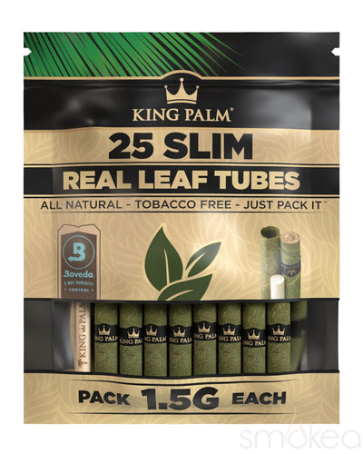 King Palm Slim Natural Pre-Rolled Cones (25-Pack)