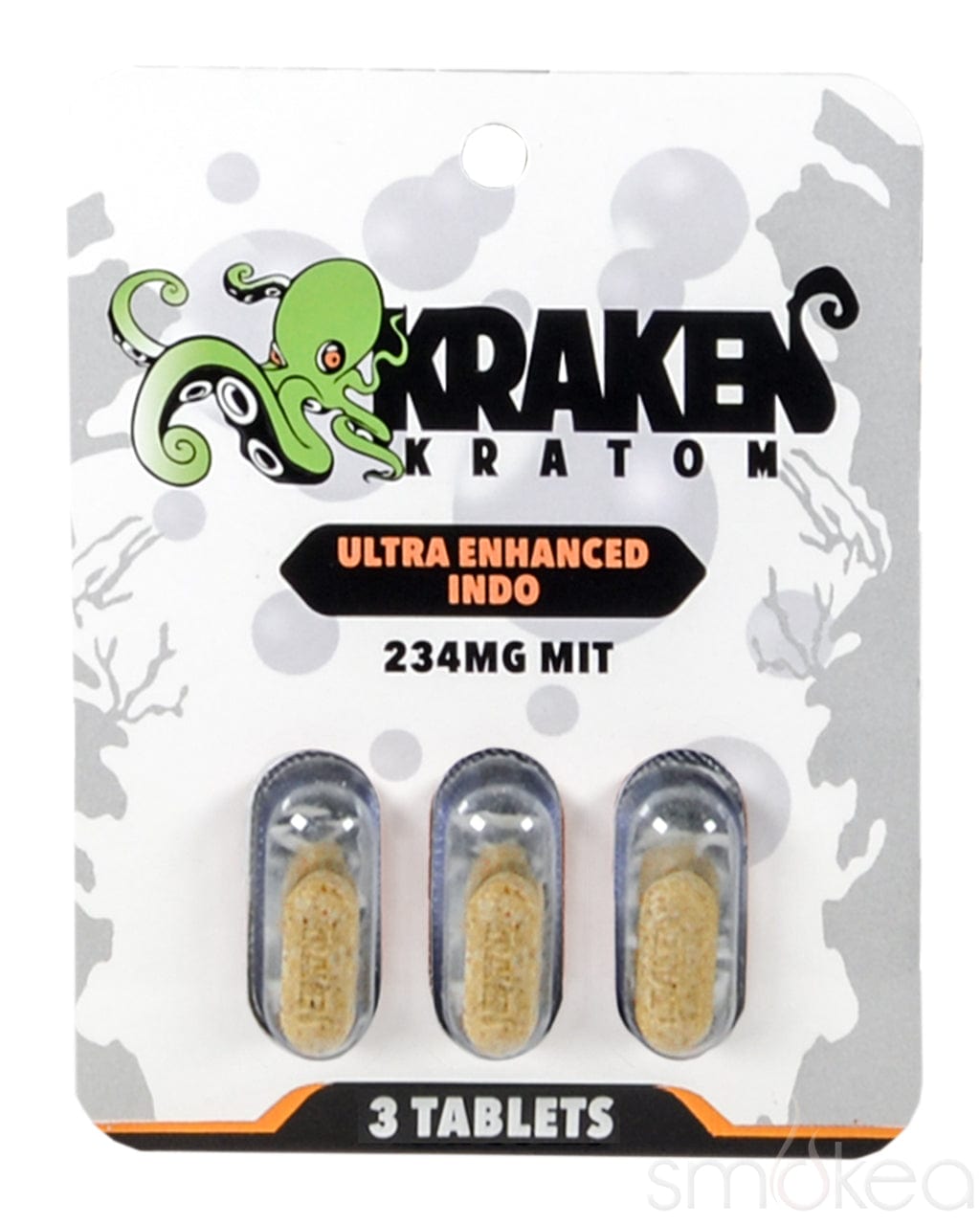Kraken Kratom Ultra Enhanced Indo Chewable Tablets (3-Pack)