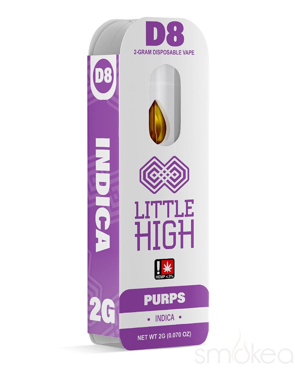 Little High 2g Delta 8 Vape - Purps