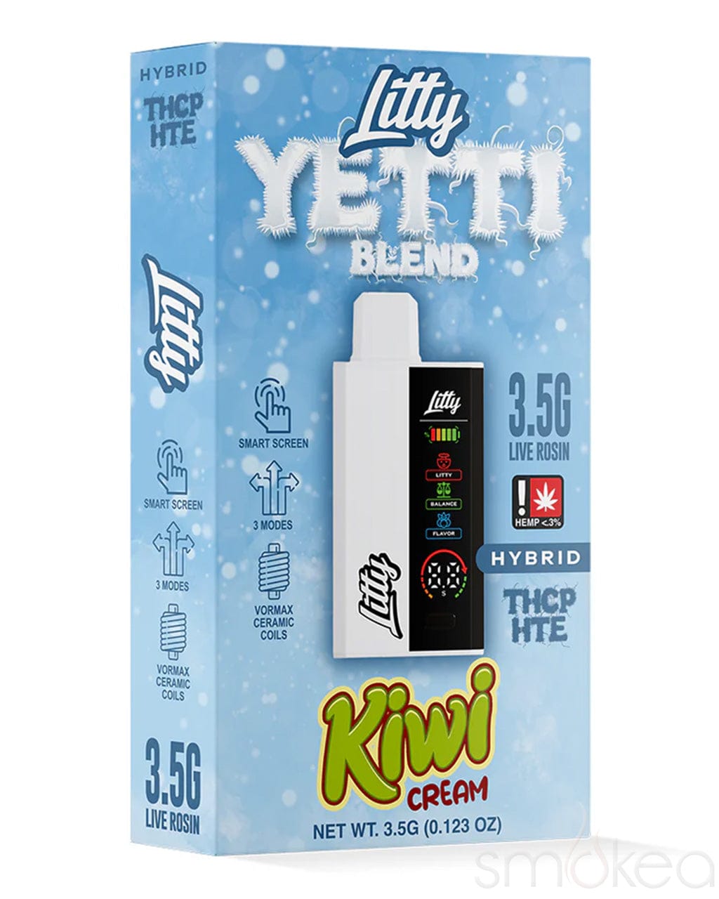 Litty 3.5g THCP Yetti Blend Vape - Kiwi Cream