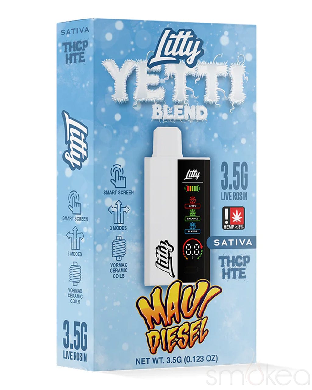 Litty 3.5g THCP Yetti Blend Vape - Maui Diesel