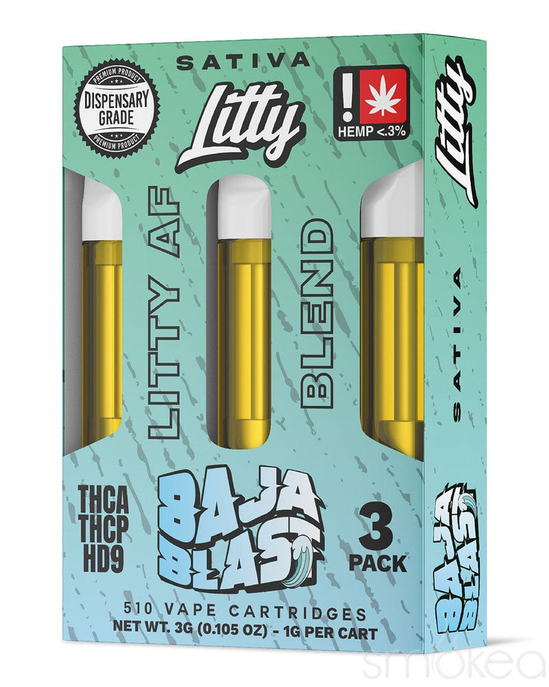 Litty AF Blend Vape Cartridges - Baja Blast (3-Pack) Litty AF Blend Vape Cartridges - Baja Blast (3-Pack)
