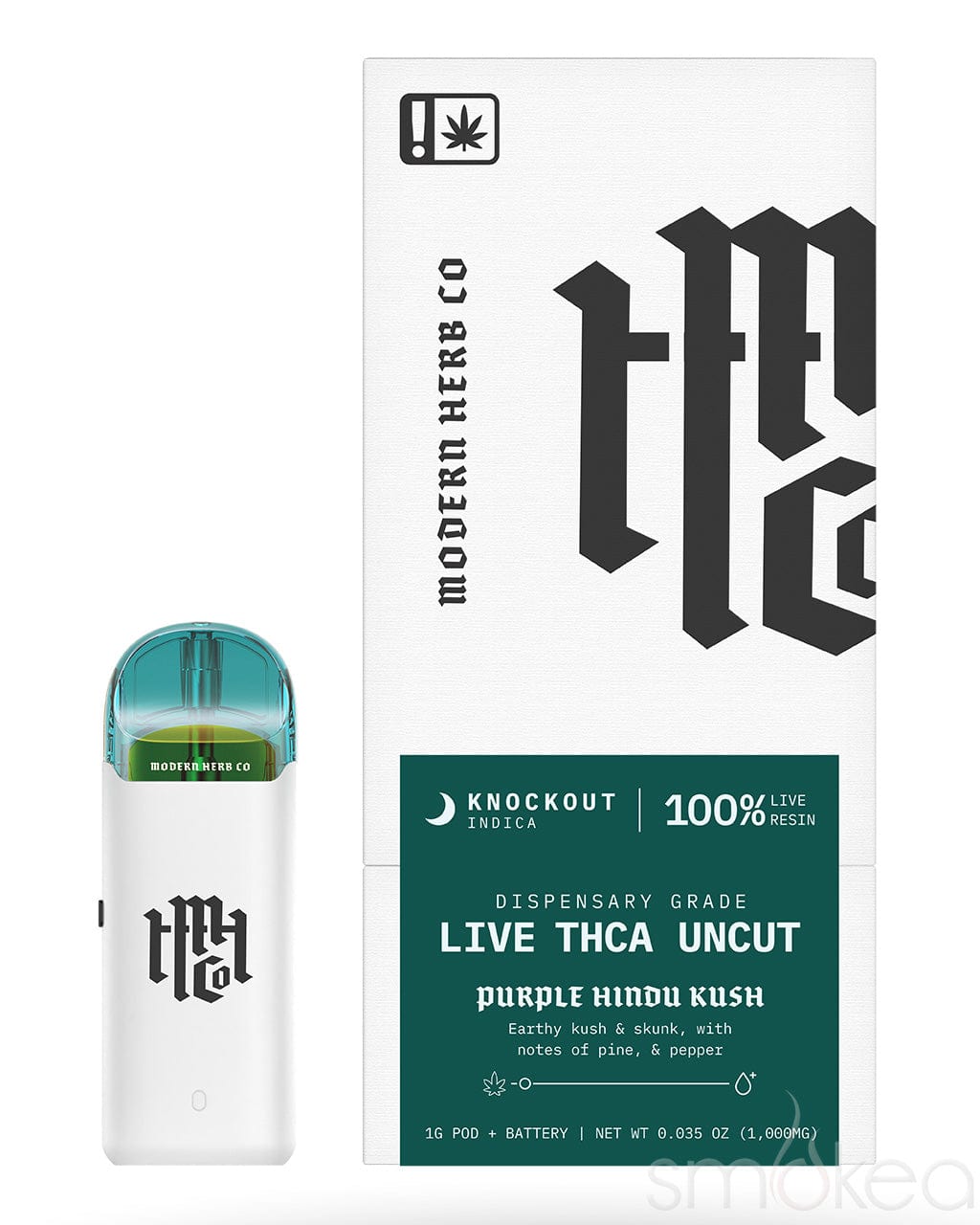 Modern Herb Co THCA Live Resin Uncut Pod Kit - Purple Hindu Kush