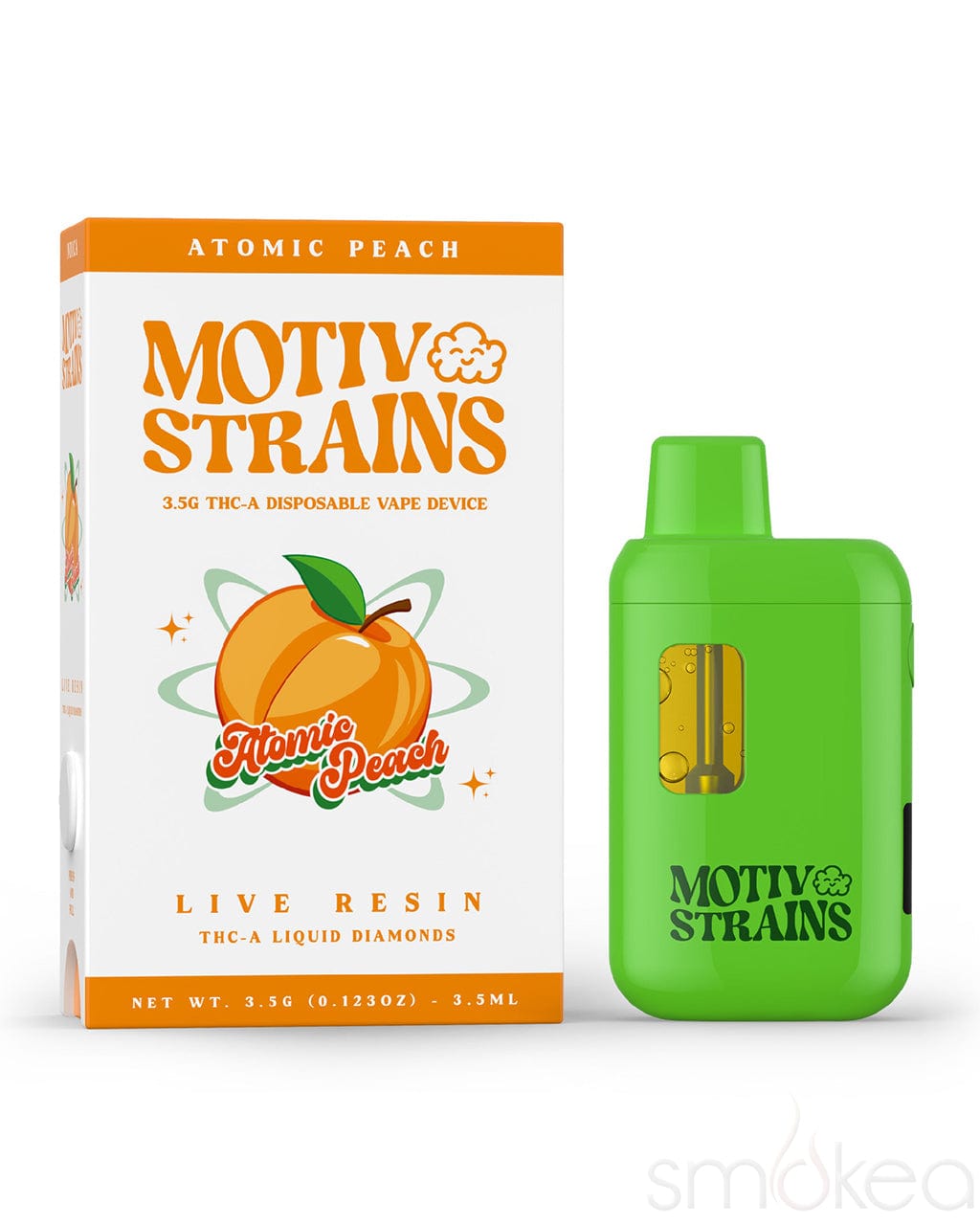 Motiv Strains 3.5g THCA Liquid Diamonds Vape - Atomic Peach